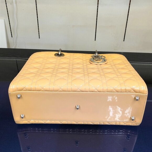 Christian Dior Cannage Lady Dior Patent Leather Tote Bag jp983-110425 - Picture 7 of 16